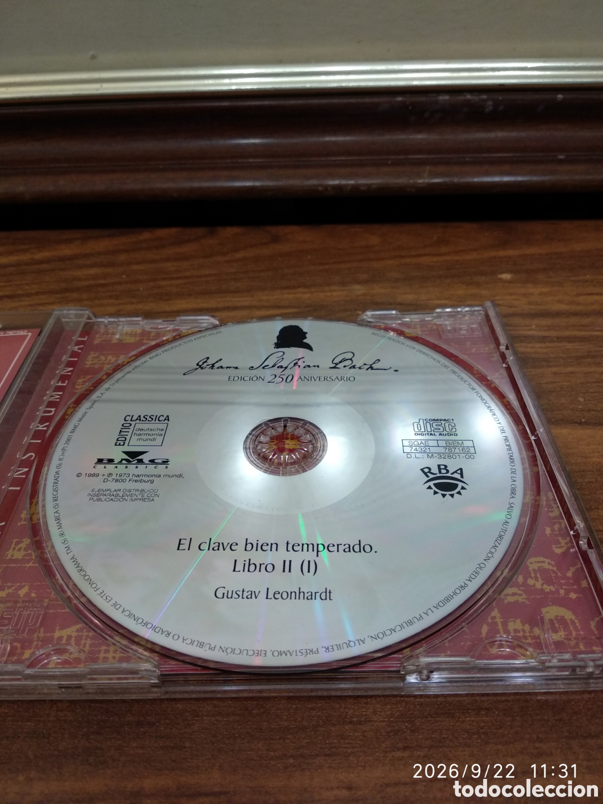 CDs de m&uacute;sica: J.S.Bach el clave bien temperado libro 2 (1) - Foto 3