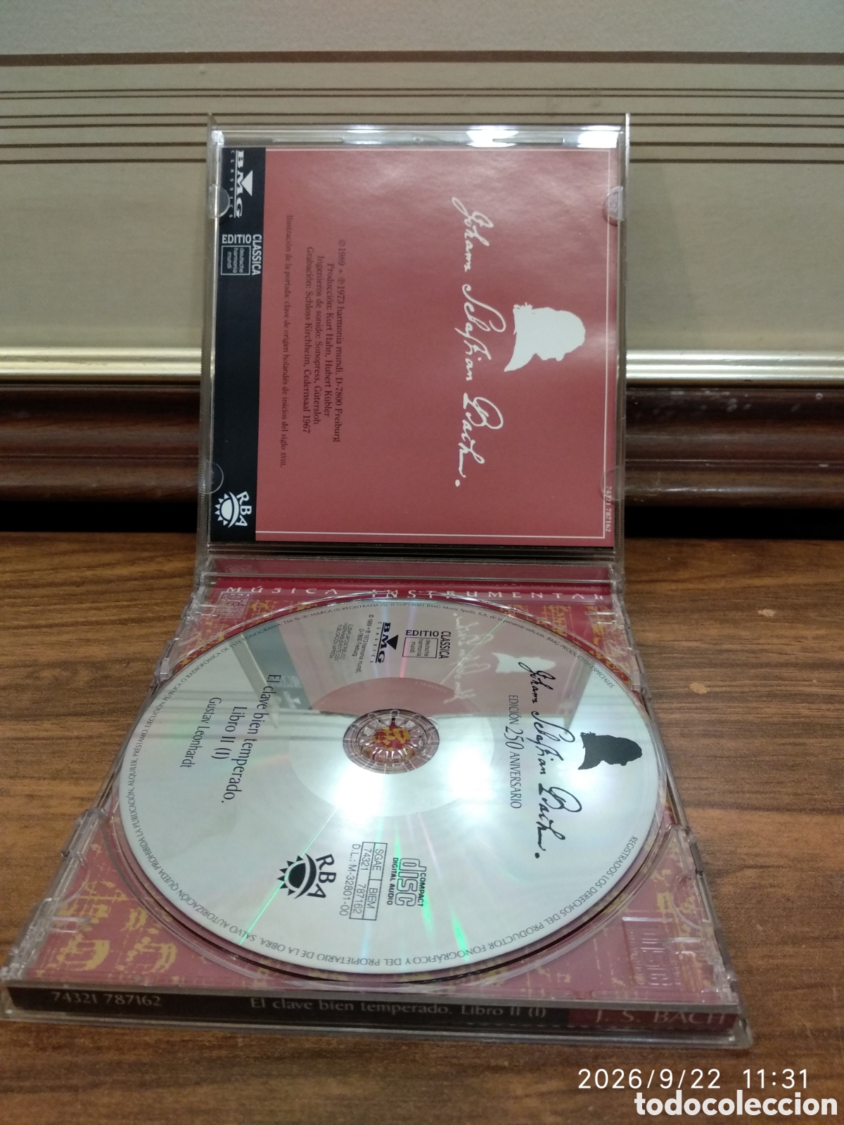 CDs de m&uacute;sica: J.S.Bach el clave bien temperado libro 2 (1) - Foto 4