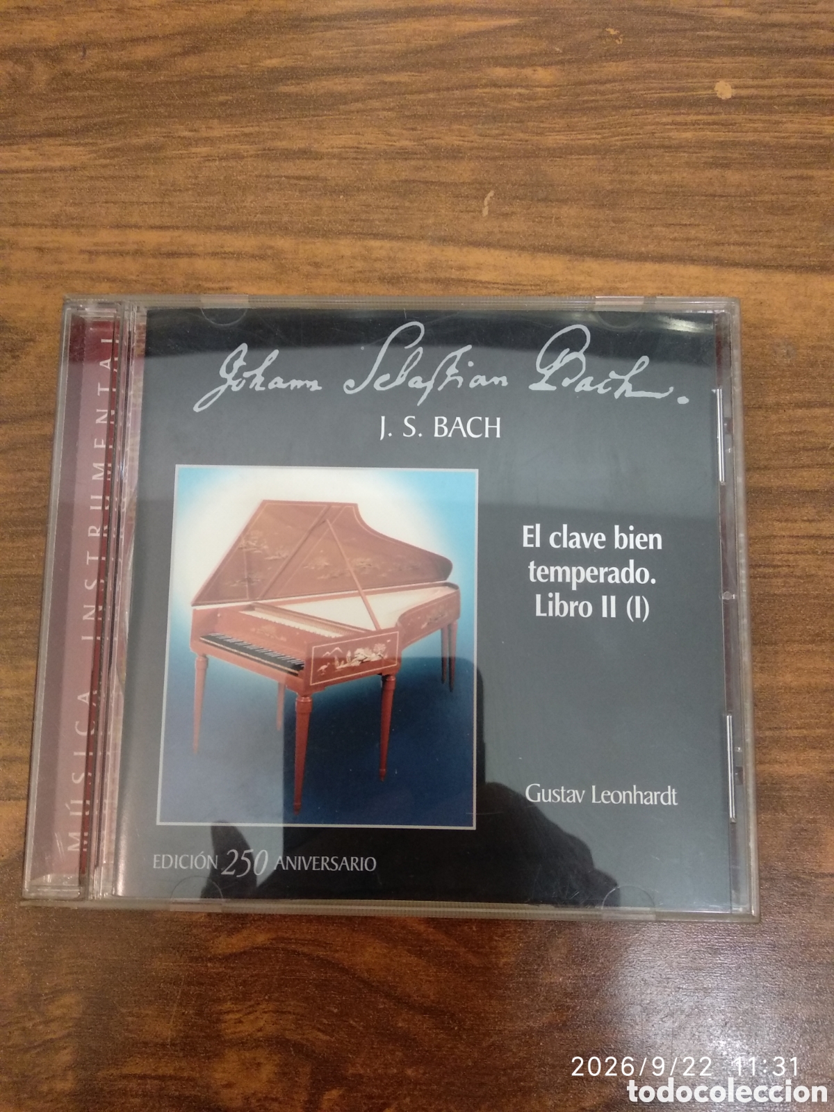 CDs de m&uacute;sica: J.S.Bach el clave bien temperado libro 2 (1)