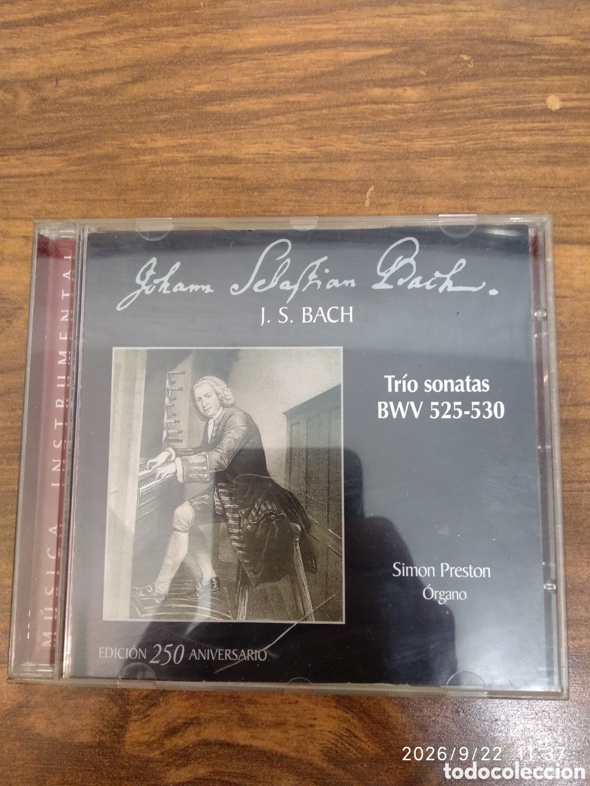 CDs de m&uacute;sica: J.S.Bach trio sonatas BWV 525-530