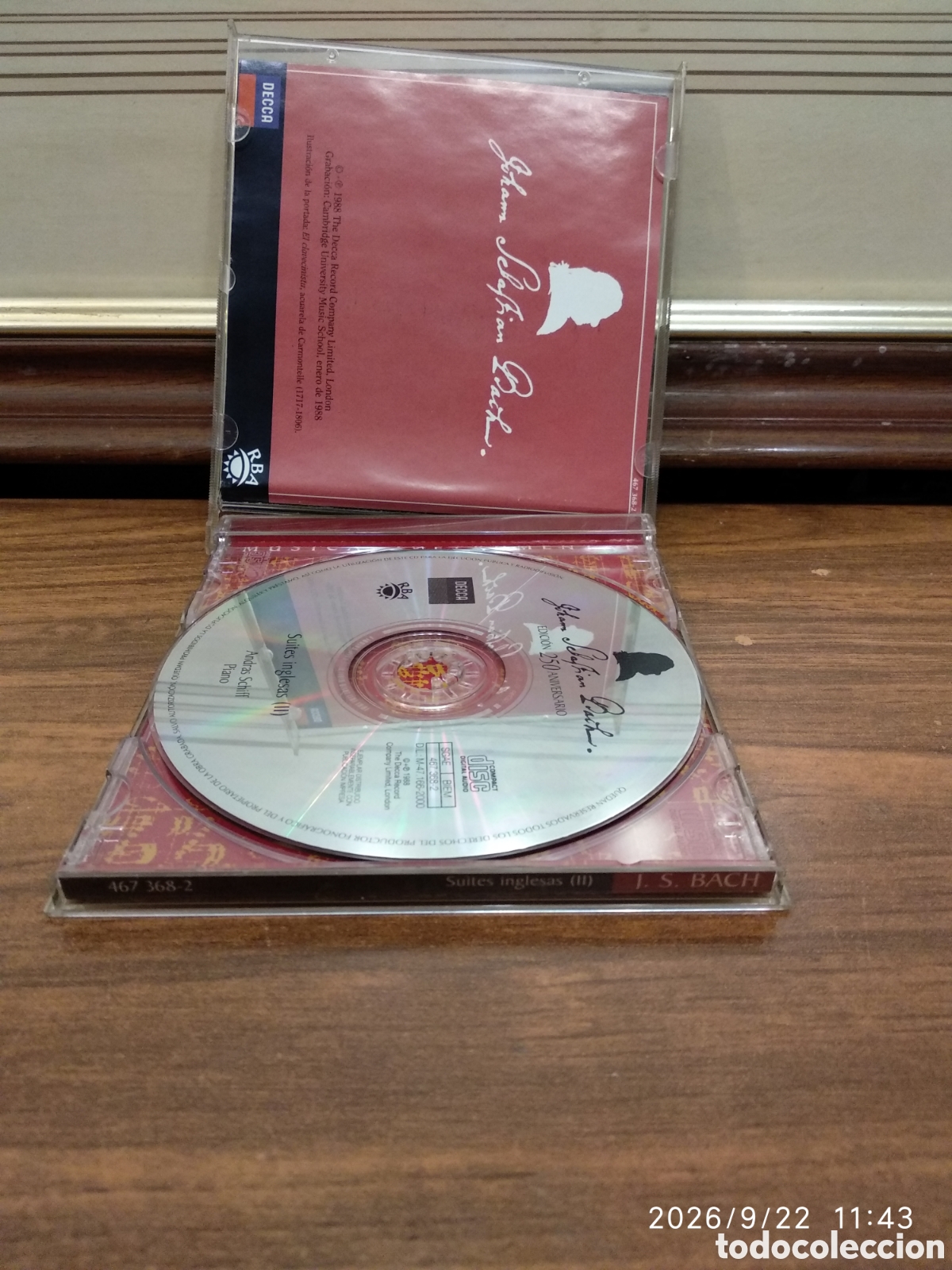 CDs de m&uacute;sica: J.S.Bach suites inglesas 2 - Foto 4