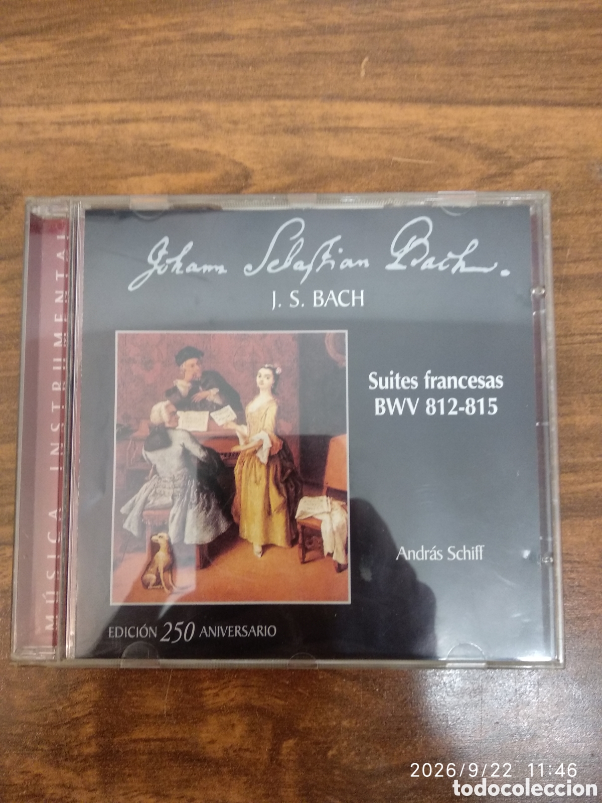 CDs de m&uacute;sica: J.S.Bach suites francesas BWV 811-815