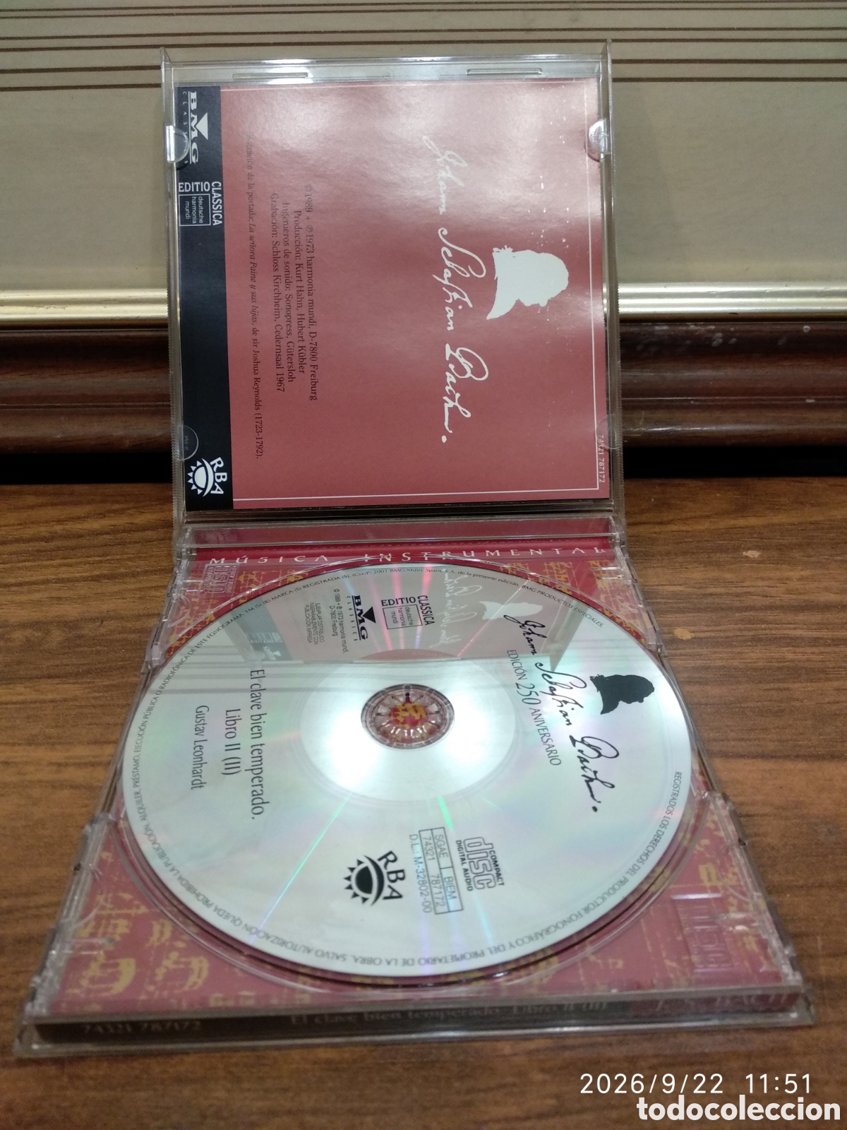 CDs de m&uacute;sica: J.S.Bach el clave bien temperado libro 2 (2) - Foto 4