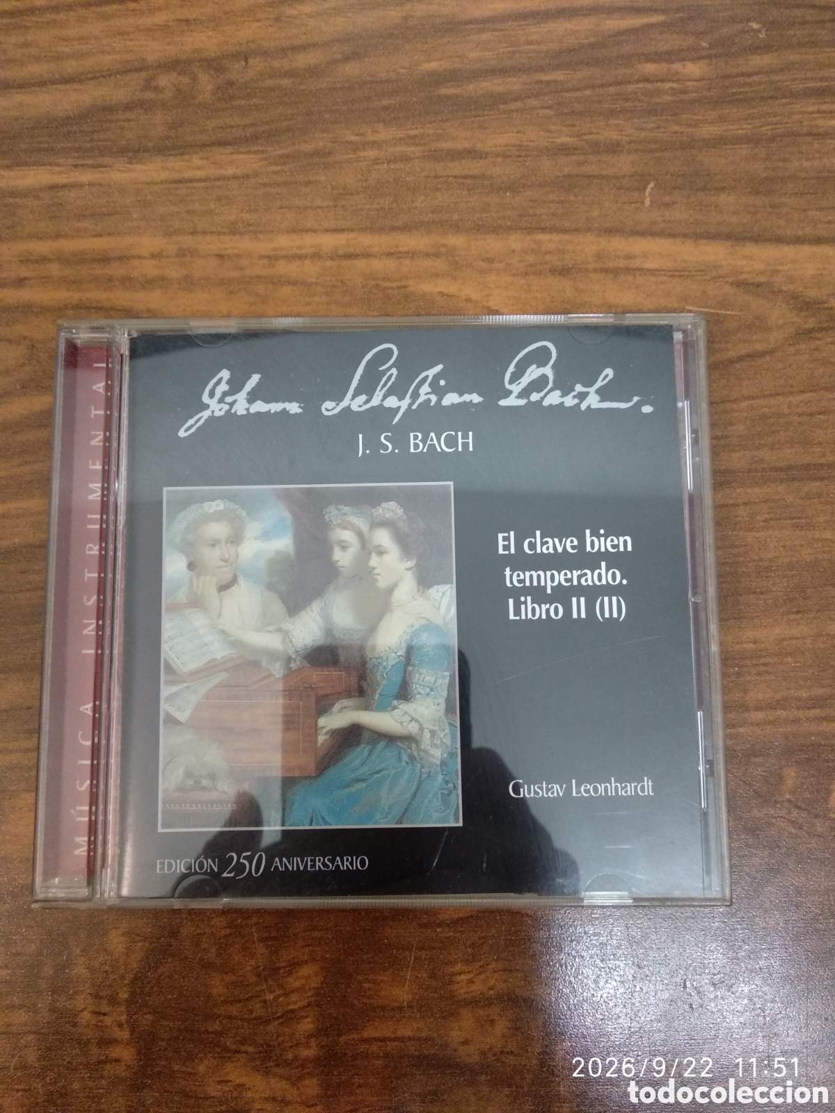 CDs de m&uacute;sica: J.S.Bach el clave bien temperado libro 2 (2)