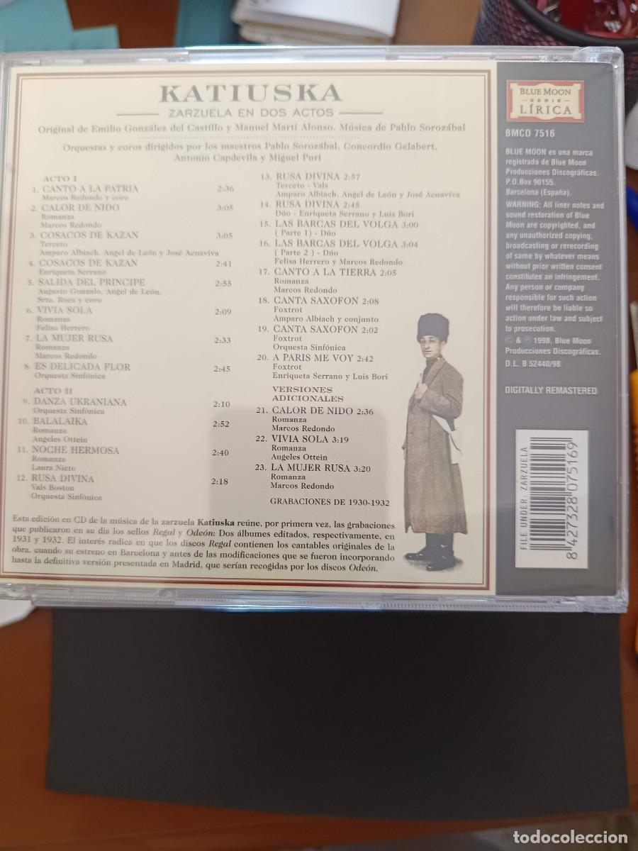CDs de m&uacute;sica: KATIUSKA. LA MUJER RUSA - Foto 2