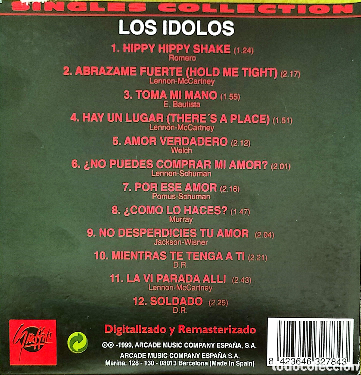 CDs de m&uacute;sica: CD Los &Iacute;dolos - Singles Collection - Foto 3