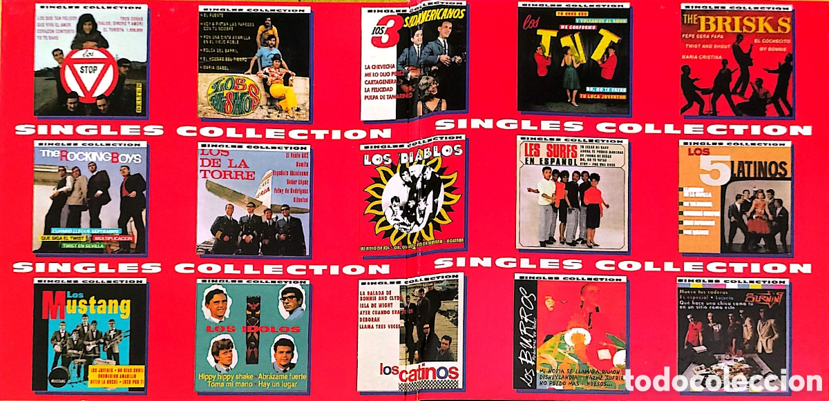 CDs de m&uacute;sica: CD Los 5 Latinos - Singles Collection - Foto 2