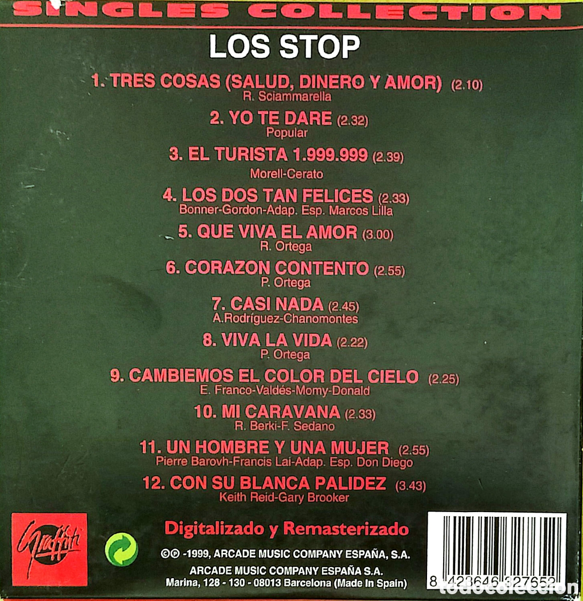 CDs de m&uacute;sica: CD Los Stop - Singles Collection - Foto 3