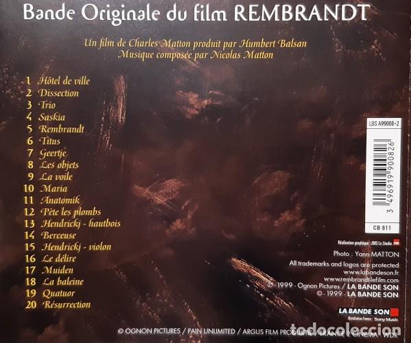 CDs de m&uacute;sica: Nicolas Matton &lrm;&ndash; Rembrandt - Foto 2