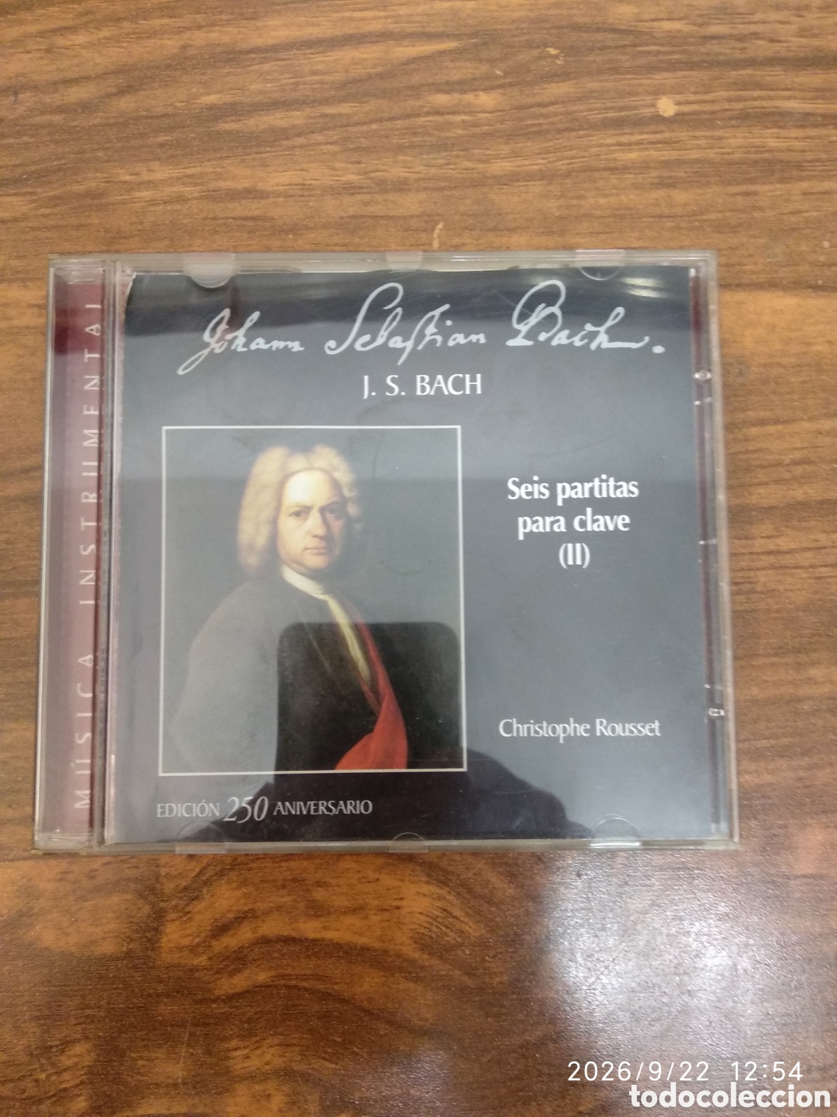 CDs de m&uacute;sica: J.S.Bach seis partitas para clave (2)