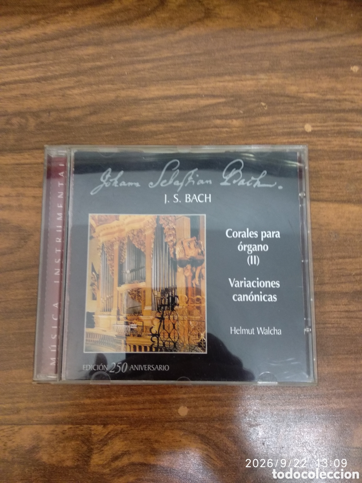 CDs de m&uacute;sica: J.S.Bach corales para organo (2)