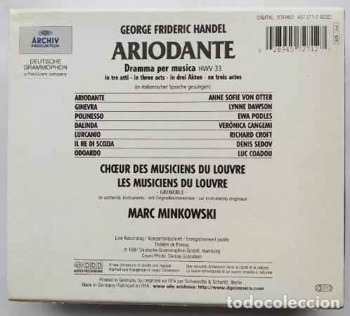 CDs de m&uacute;sica: CD Handel ARIODANTE. Marc Minkowski - Foto 2