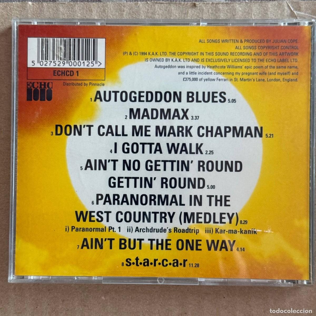 CDs de m&uacute;sica: Julian Cope &rdquo;Autogeddon&rdquo; CD - Foto 2