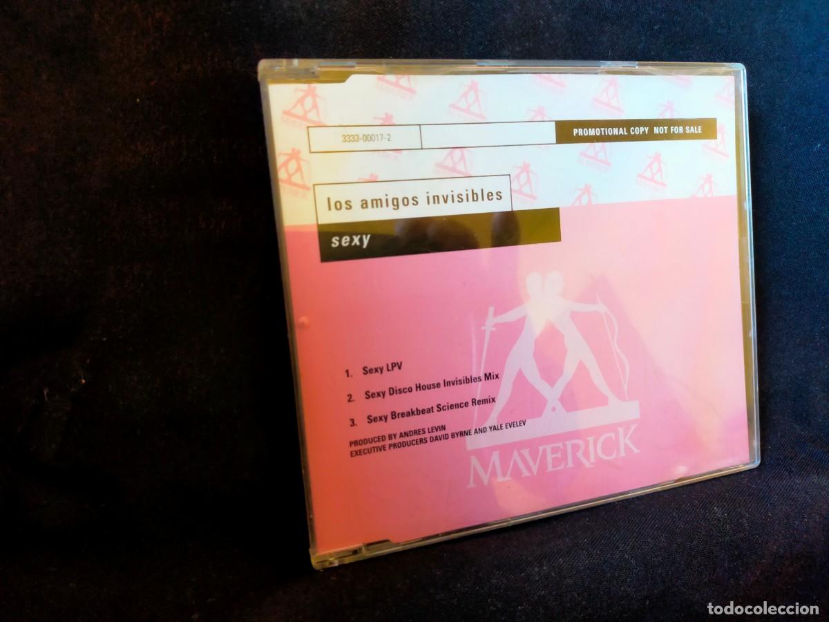 CDs de m&uacute;sica: OS AMIGOS INVISIBLES. SEXY. MAXI SINGLE. MAVERICK. 3 TEMAS. PROMOCIONAL.