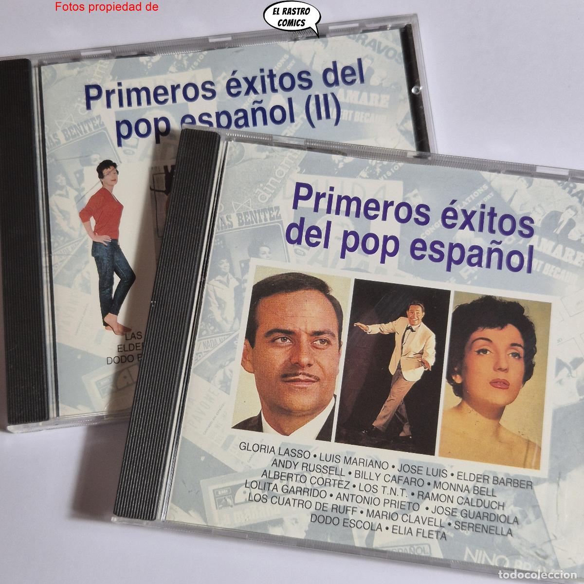 Musik-CDs: Primeros &Eacute;xitos del Pop Espa&ntilde;ol + II , 2 CD La M&uacute;sica de tu Vida Planeta Agostini 1992-93 exc estado