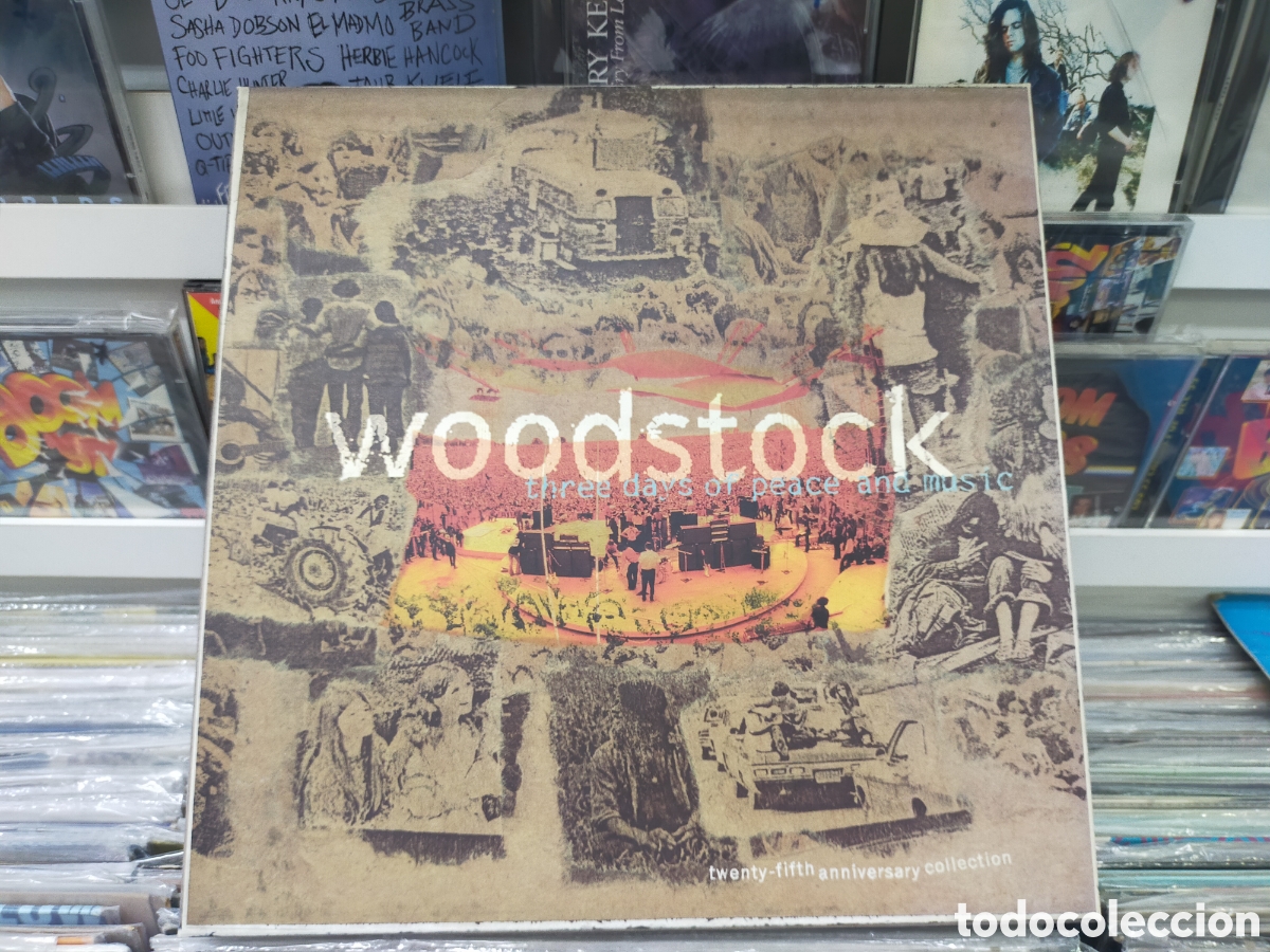 CDs de m&uacute;sica: Woodstock caja box 4 cd's + libreto three days of peace and music