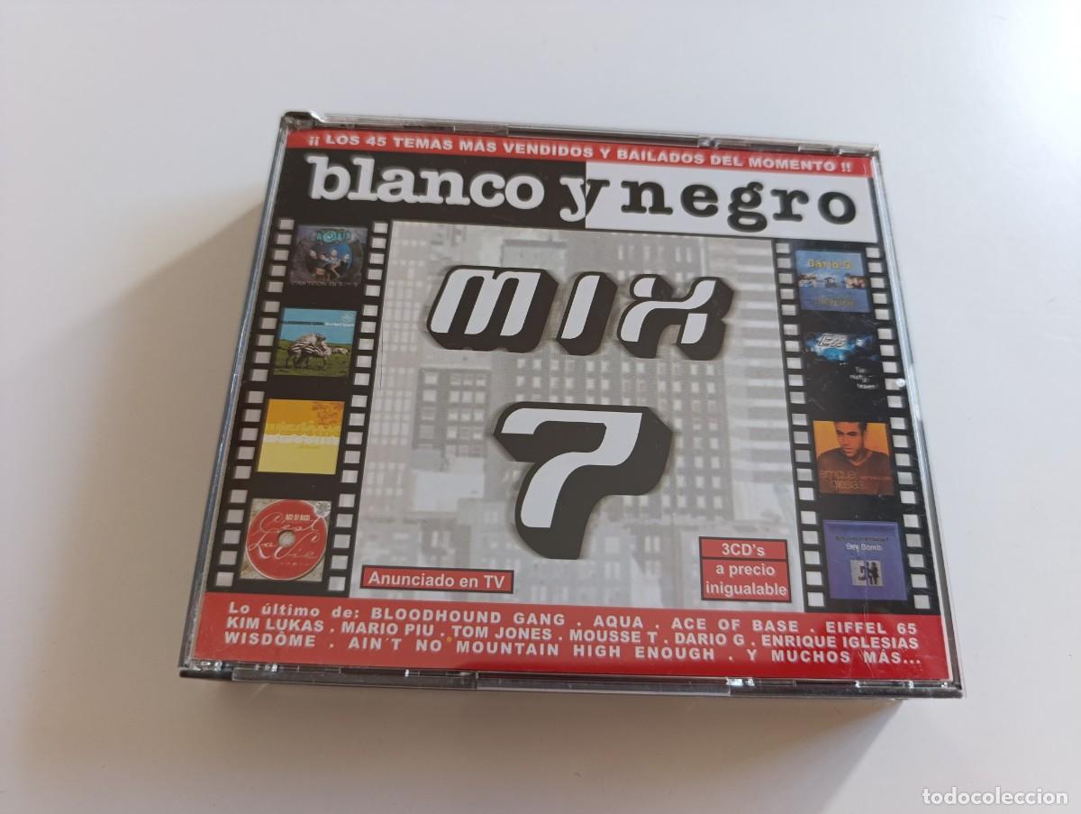 CDs de m&uacute;sica: Blanco y Negro Mix 7 2x CD 2000 Quim Quer Aqua Bloodhound Gang Ace Of Base Eiffel 65 Eartha Kitt