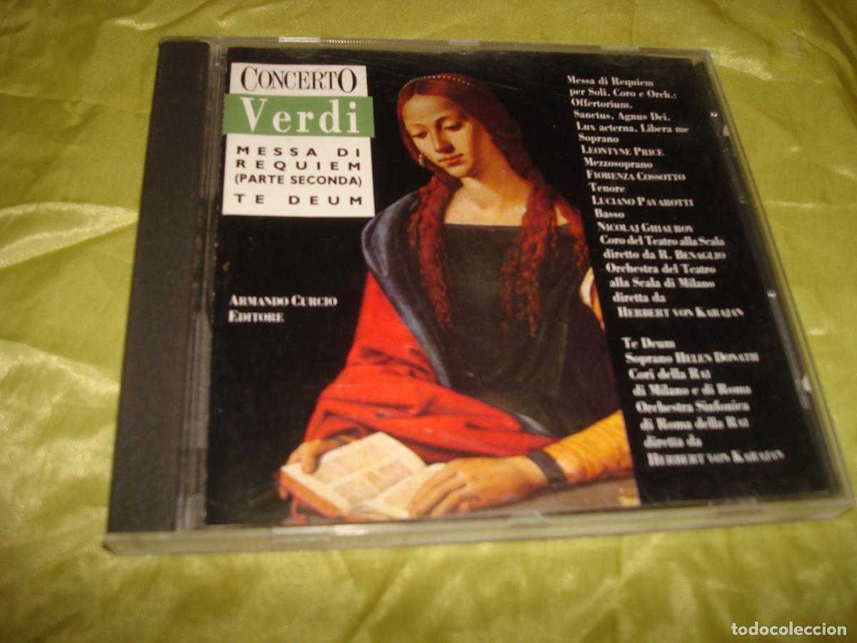 CDs de m&uacute;sica: VERDI. MESSA DI REQUIEM ( PARTE SECONDA) TE DEUM. CD. IMPECABLE