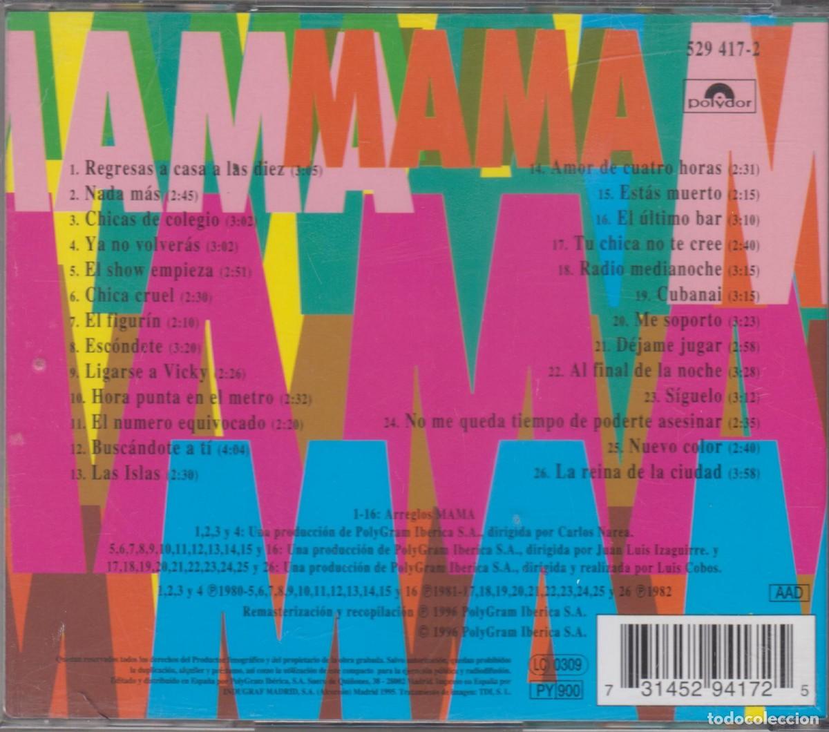 CDs de m&uacute;sica: Mam&aacute; cd Grandes &eacute;xitos 1996 - Foto 2