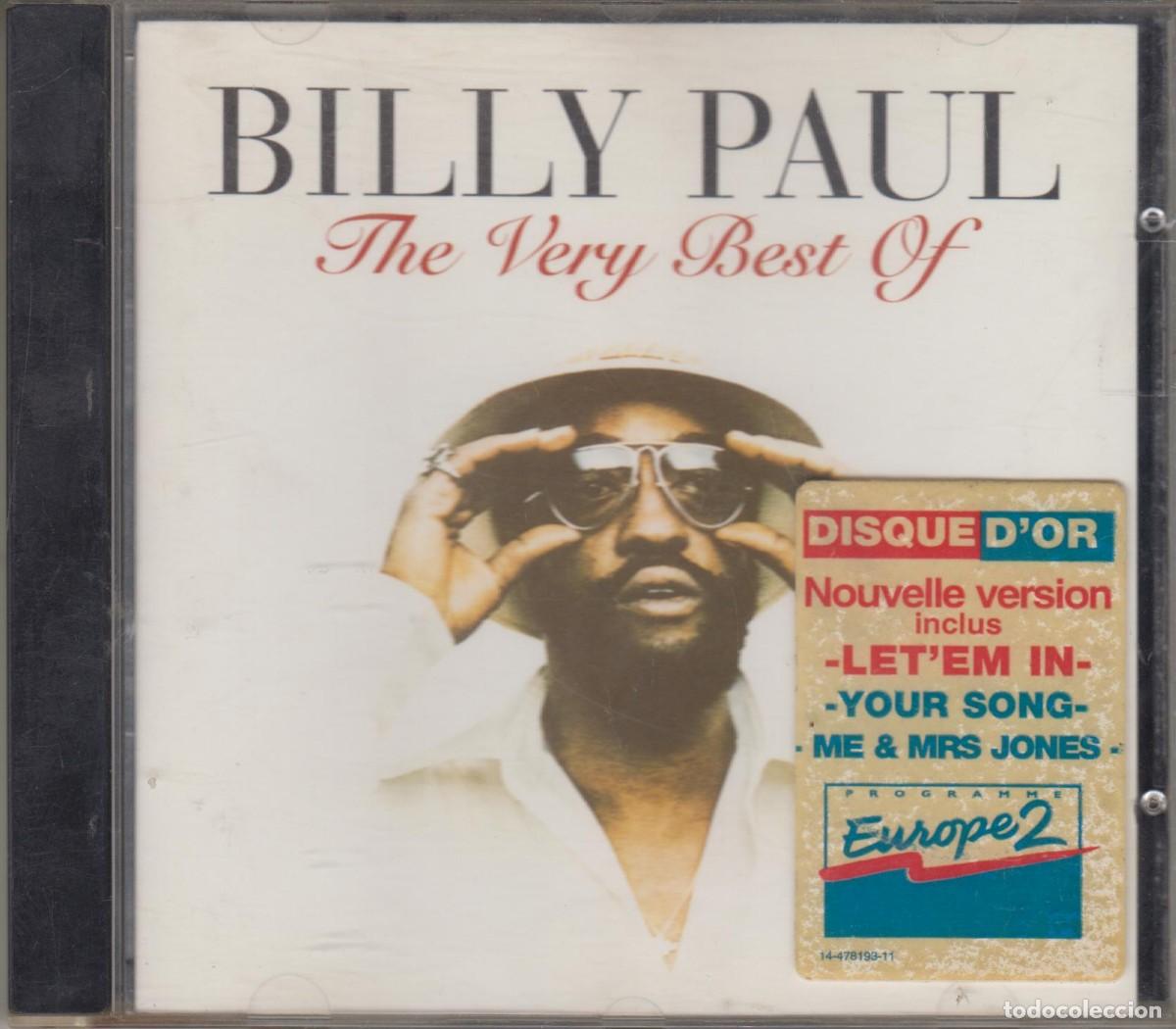 CDs de m&uacute;sica: Billy Paul cd The very best of 1995 France