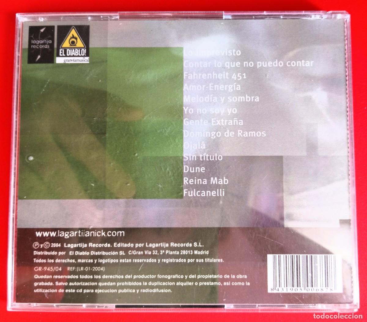 CDs de m&uacute;sica: LAGARTIJA NICK - LO IMPREVISTO CD - Foto 2
