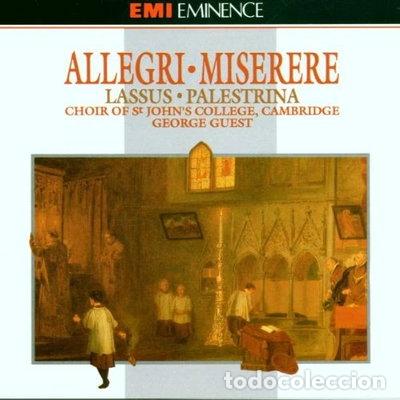 CDs de m&uacute;sica: Allegri Miserere- 0077776411521