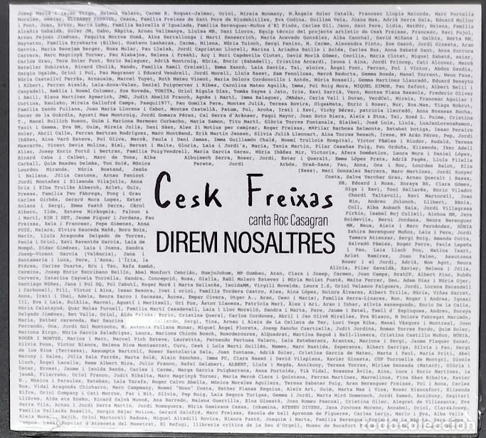 CDs de m&uacute;sica: Cesk Freixas - Direm Nosaltres - CD Nuevo, precintado.