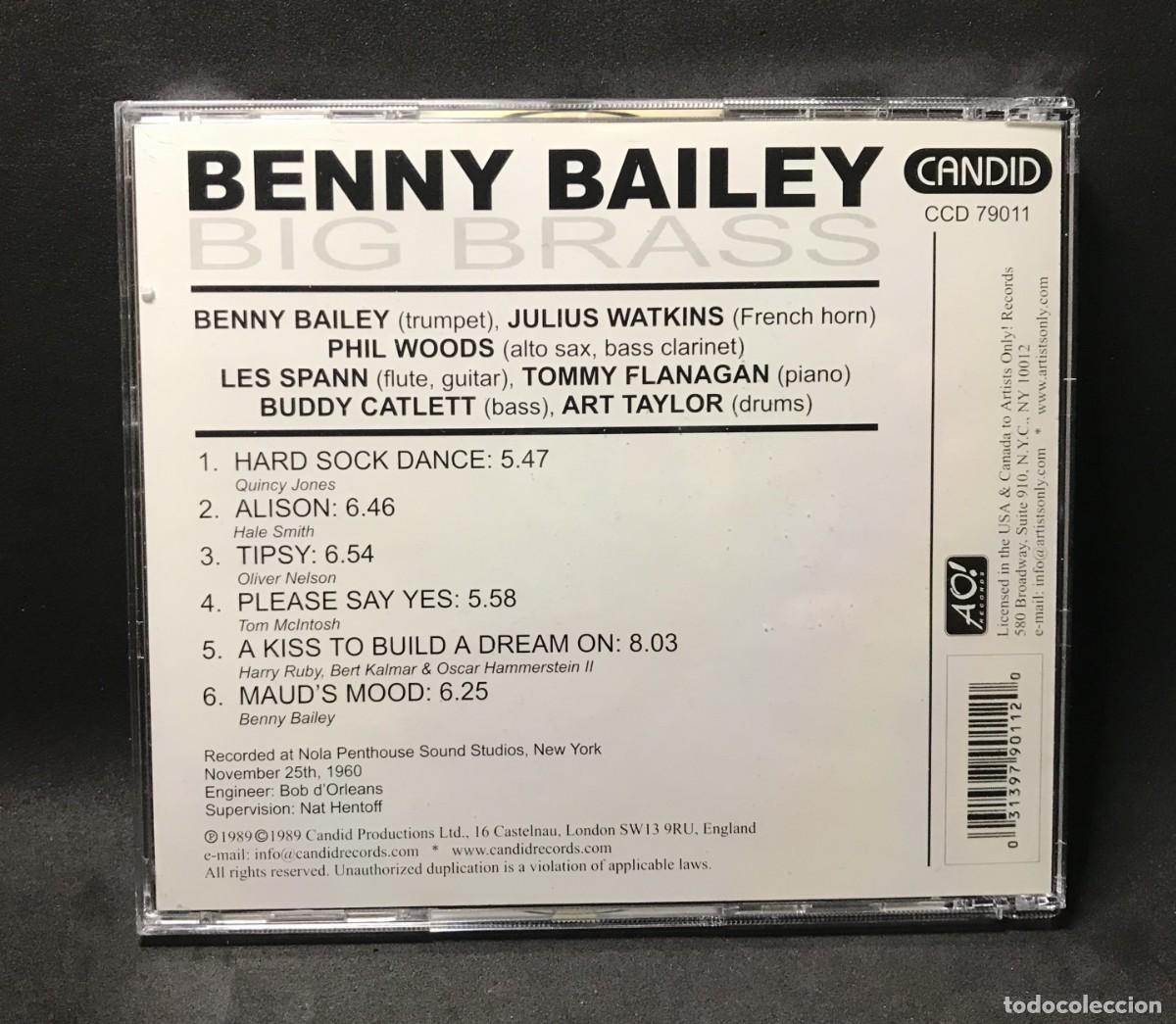 CDs de m&uacute;sica: Benny Bailey &ndash; Big Brass - CD - Candid - Foto 2