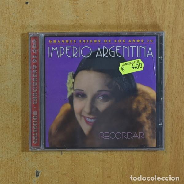 CDs de m&uacute;sica: IMPERIO ARGENTINA - RECORDAR - CD