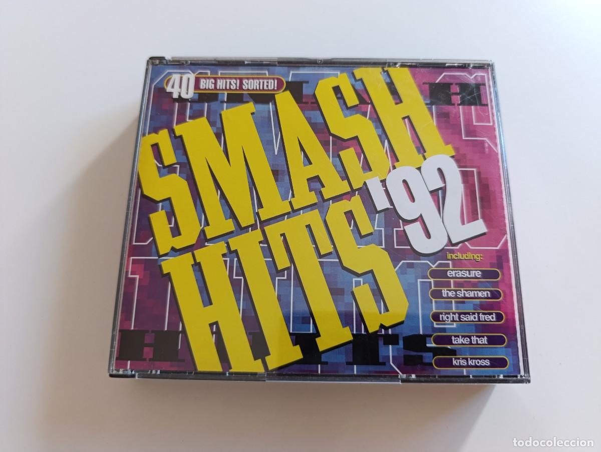 CDs de m&uacute;sica: Smash Hits '92 2x CD recopilatorio Take That TLC Erasure George Michael The Cure 2 Unlimited U2 Snap