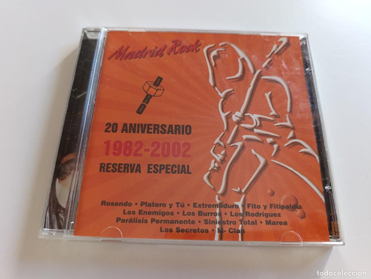 CDs de m&uacute;sica: Madrid Rock 20 Aniversario 1982-2002 Reserva Especial CD Extremoduro Platero y T&uacute; Siniestro Total Ma