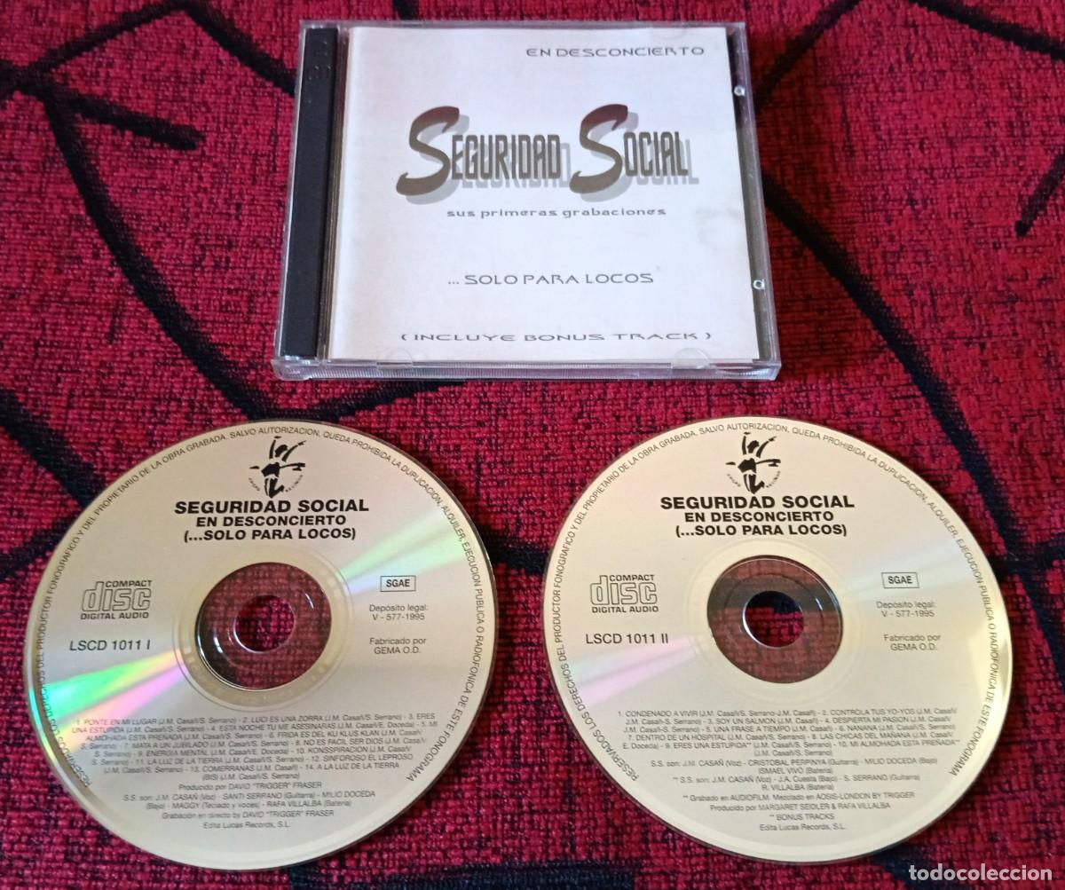 CDs de m&uacute;sica: SEGURIDAD SOCIAL ** Sus Primeras Grabaciones ** CD DOBLE 1994