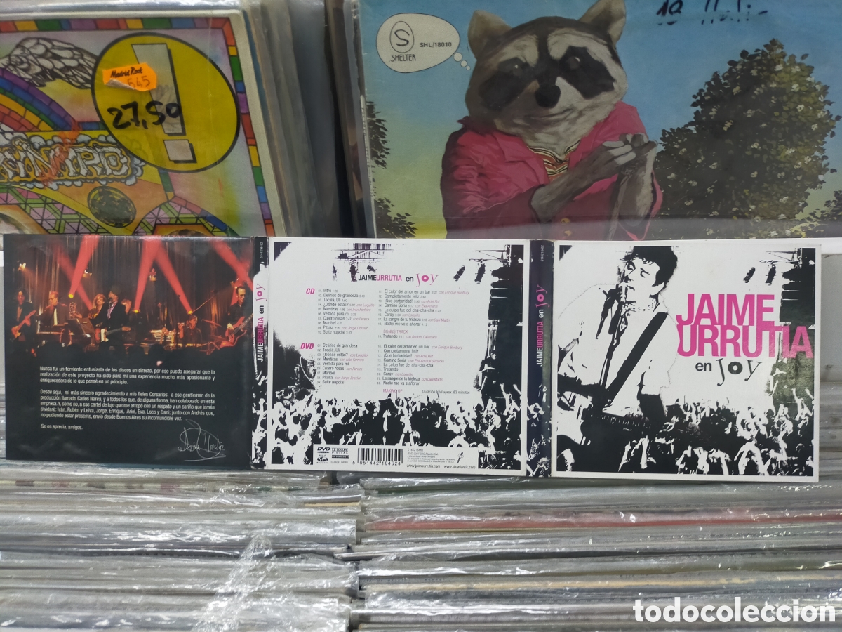 CDs de m&uacute;sica: Jaime Urrutia en joy CD digipack + dvd 2007