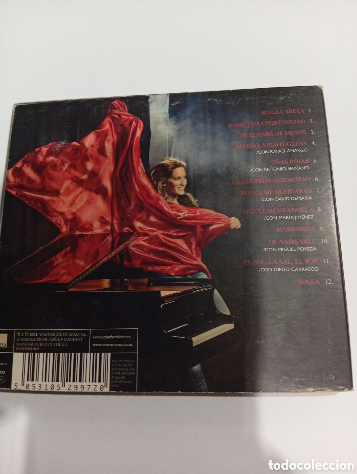 CDs de m&uacute;sica: Mar&iacute;a Toledo U&ntilde;as rojas - Foto 2
