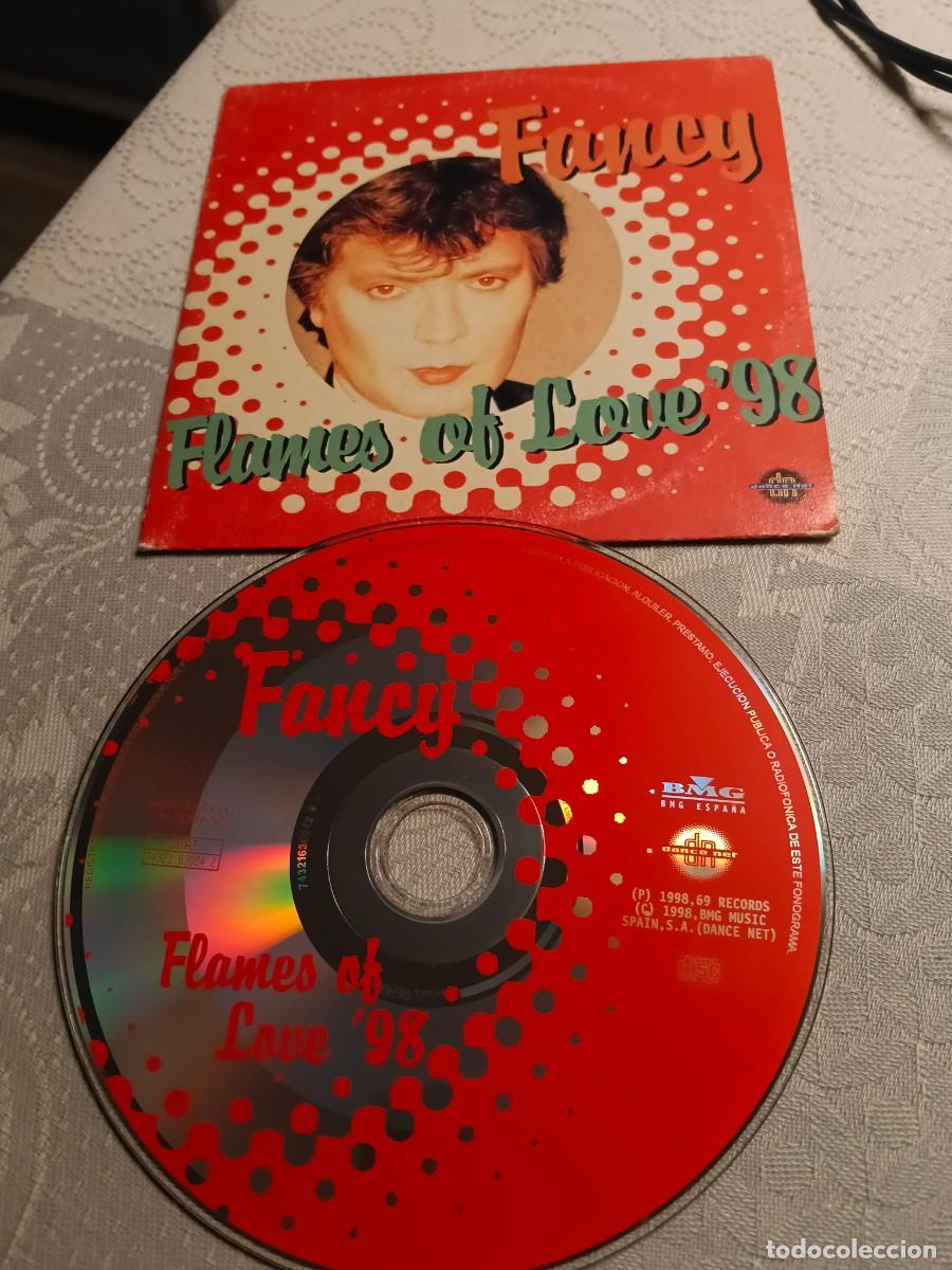 CDs de m&uacute;sica: RAR SINGLE CD. FANCY. FLAMES OF LOVE 98. ITALO DISCO. ED. CART&Oacute;N