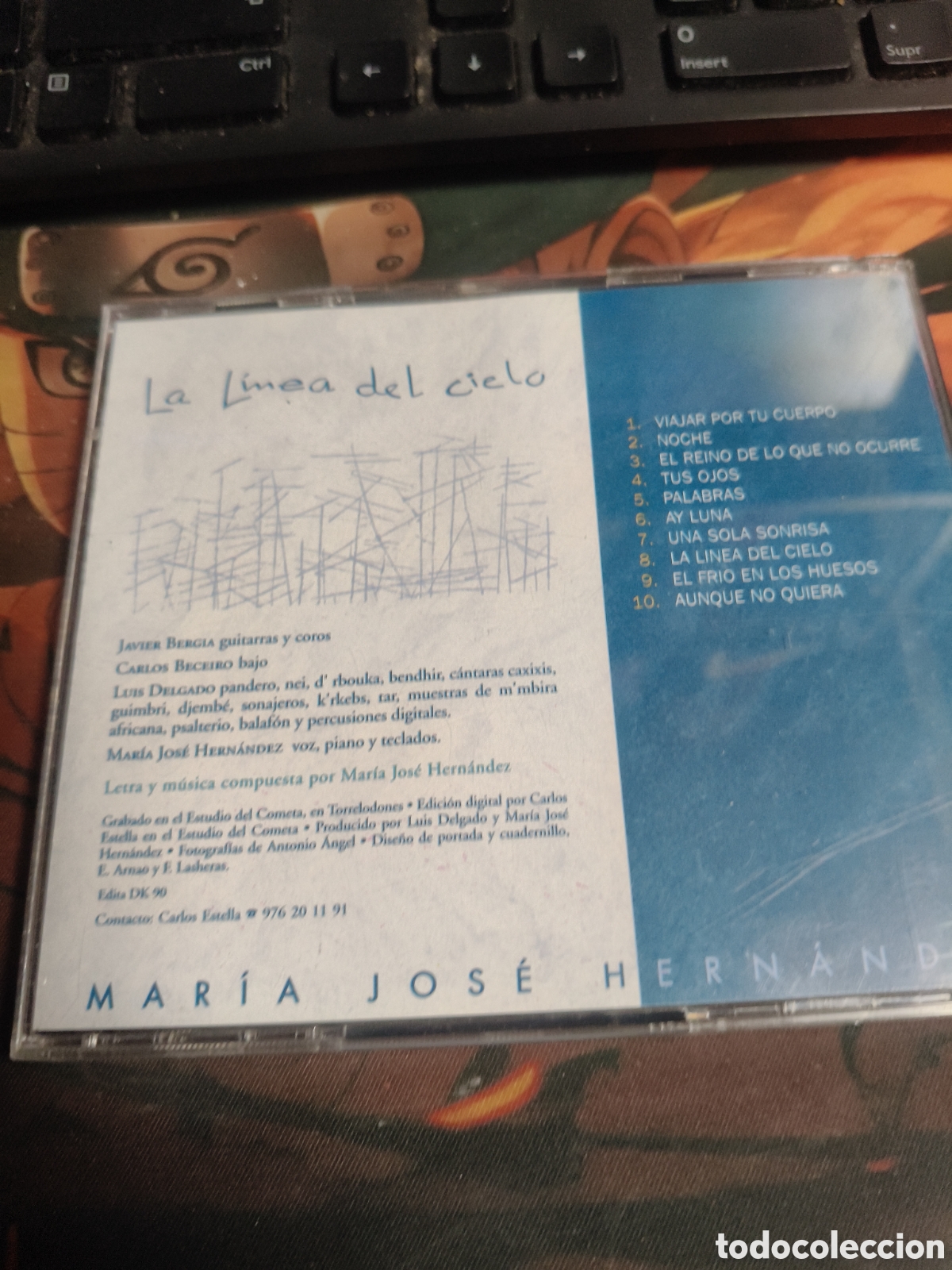 CDs de m&uacute;sica: Mar&iacute;a Jos&eacute; Hern&aacute;ndez la linea del cielo Cd - Foto 3