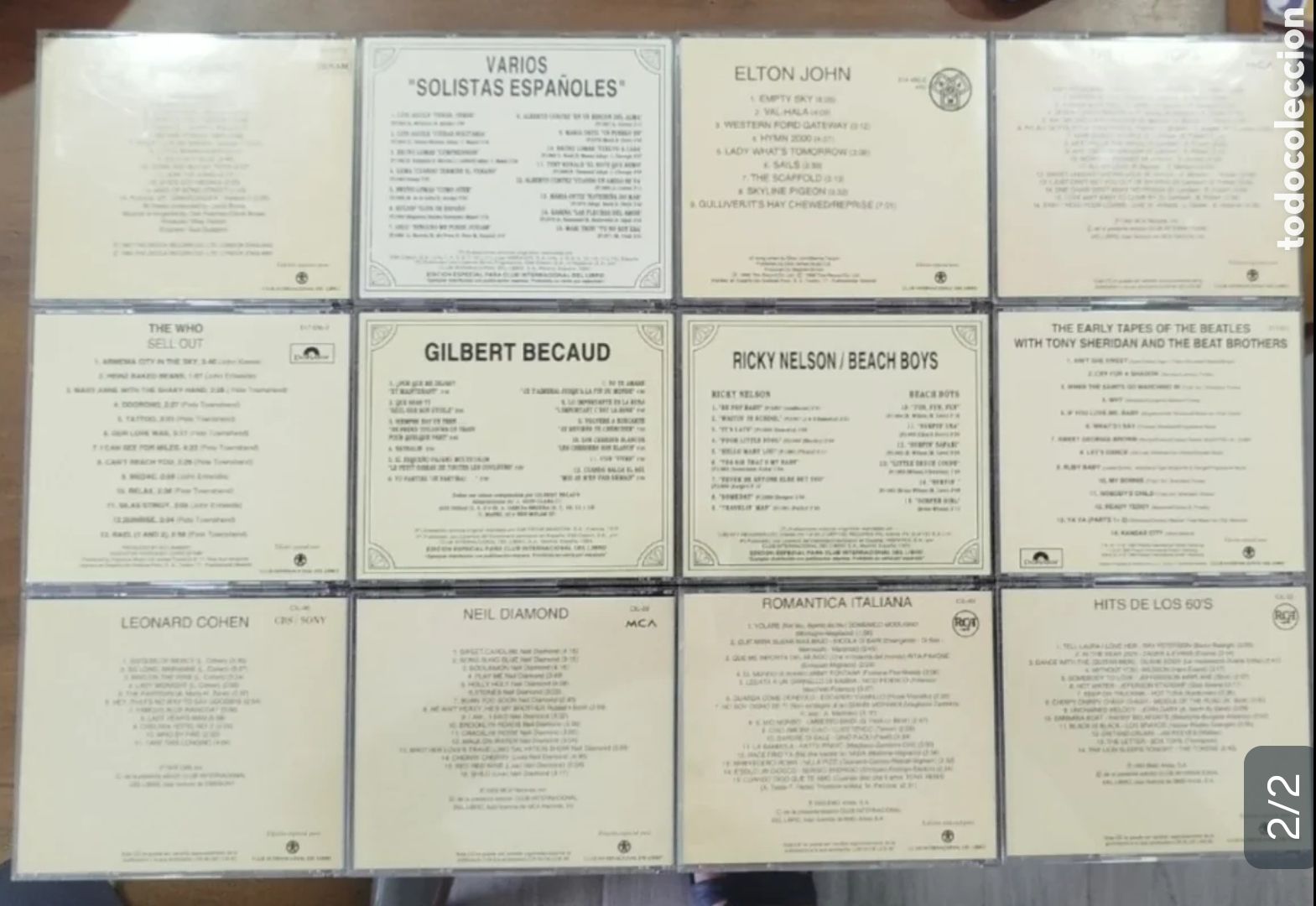CDs de m&uacute;sica: Lote 12 CDs Colecci&oacute;n Los 60 - Foto 2