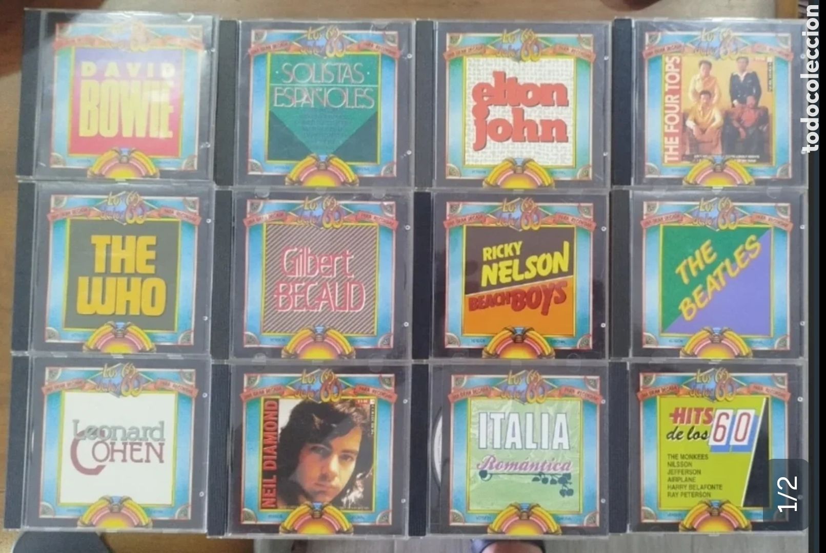 CDs de m&uacute;sica: Lote 12 CDs Colecci&oacute;n Los 60 - Foto 1