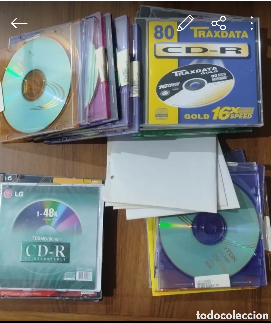 CDs de m&uacute;sica: Lote 32 CD-R V&iacute;rgenes LG, TDK, Traxdata