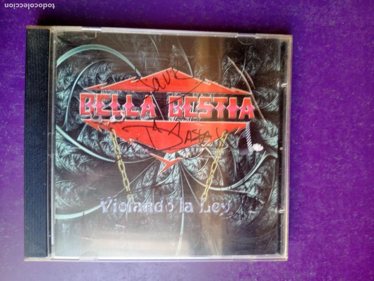 CDs de m&uacute;sica: Bella Bestia &lrm;&ndash; Violando La Ley - CD AUTOEDITADO 2013 - HEAVY METAL - FIRMADO EN PORTADO