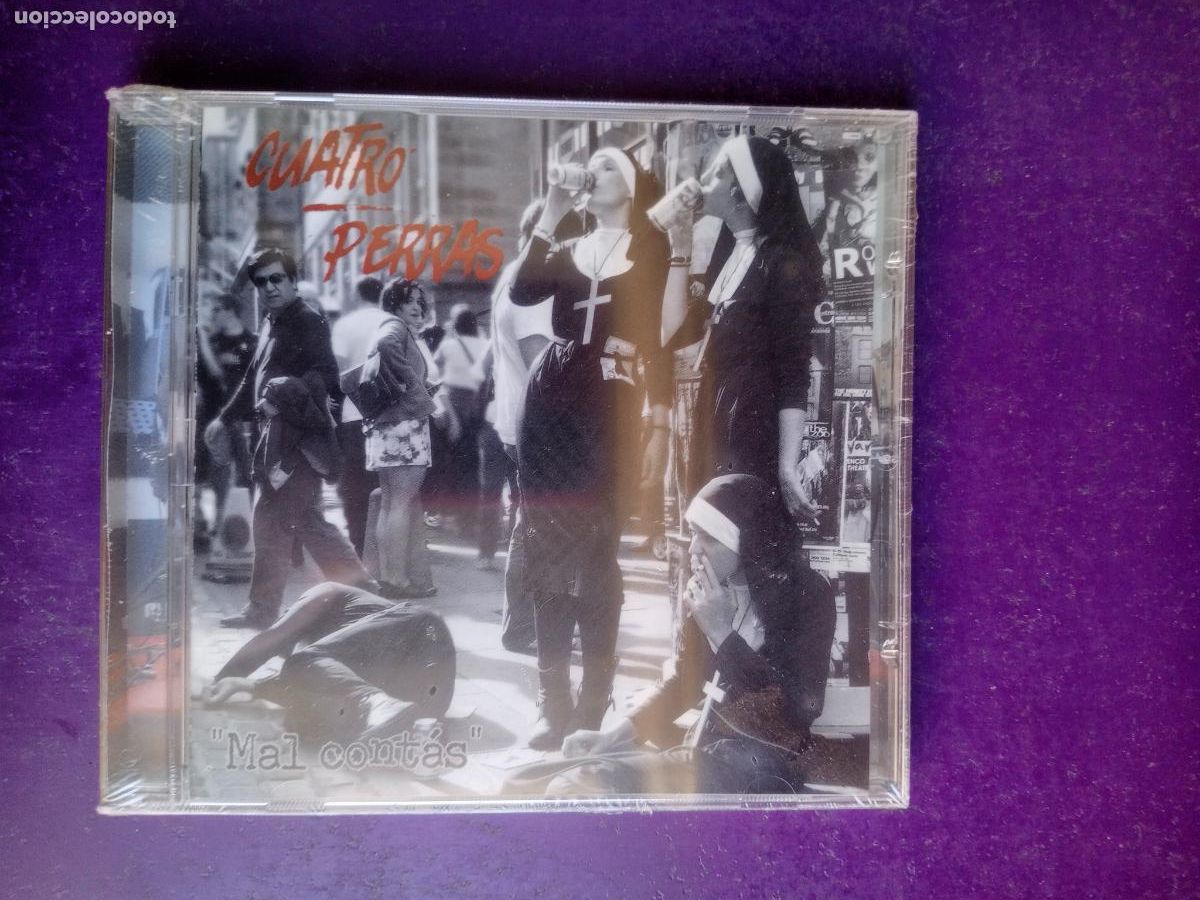 CDs de m&uacute;sica: CUATRO PERRAS - MAL CONTAS - CD AUTOEDITADO 2018 - PUNK HARDCORE LERIDA - PRECINTADO