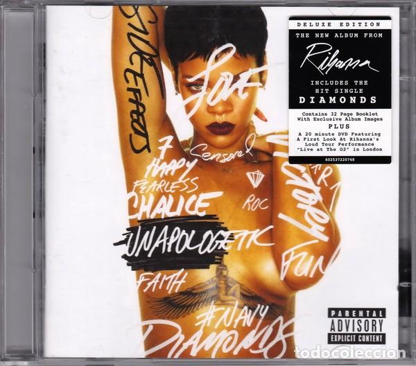 CDs de m&uacute;sica: RIHANNA &ndash; UNAPOLOGETIC CD+DVD DELUXE EDITION 2012