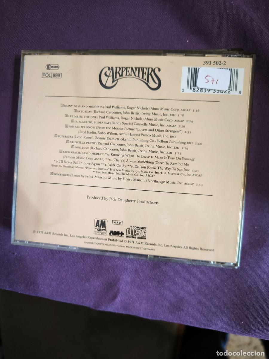 CDs de m&uacute;sica: CARPENTERS CARPENTERS CD - Foto 2