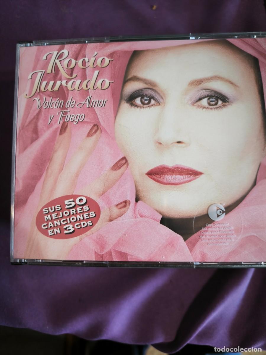 CDs de m&uacute;sica: ROC&Iacute;O JURADO 'Volc&aacute;n De Amor Y Fuego' 3x CDs Recopilatorio 2004