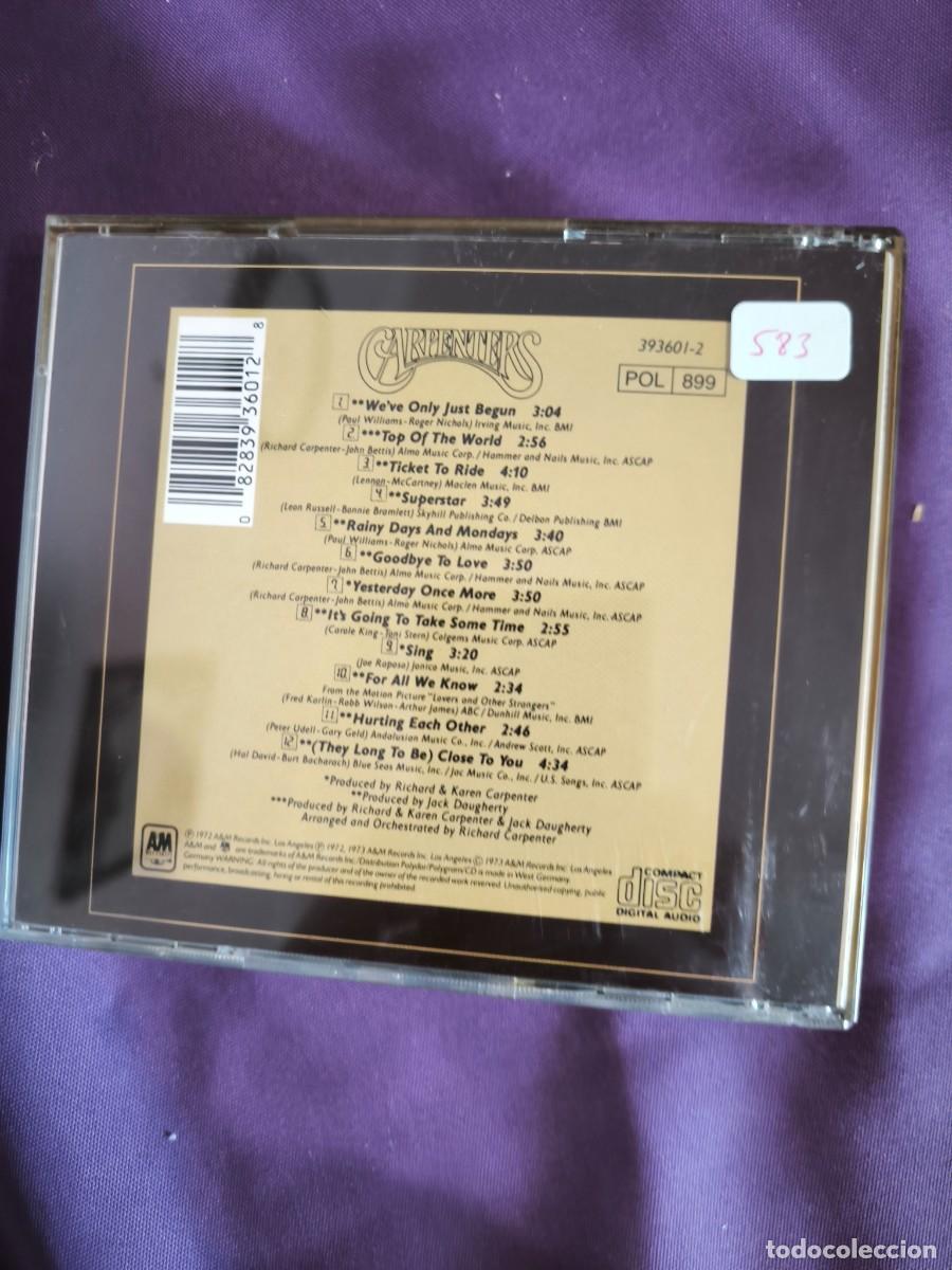 CDs de m&uacute;sica: CARPENTERS THE SINGLES CD - Foto 2