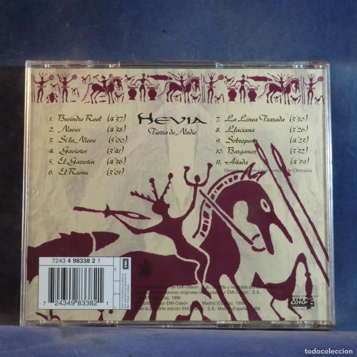 CDs de m&uacute;sica: HEVIA &ndash; TIERRA DE NADIE - CD - Foto 2