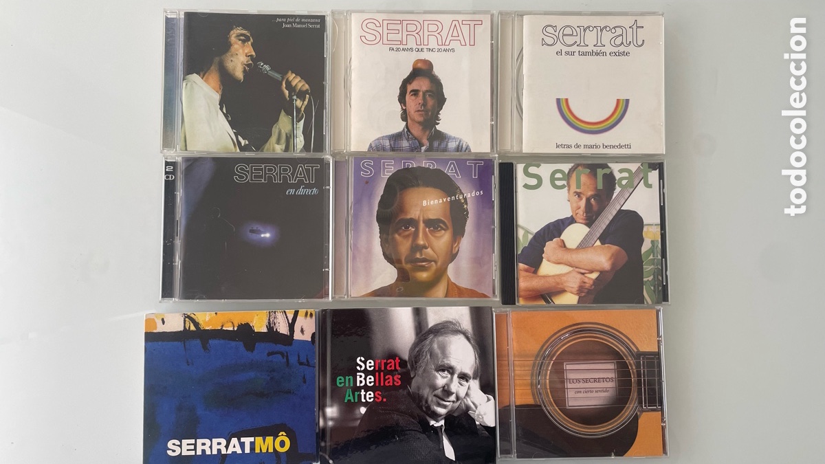 CDs de m&uacute;sica: Lote 9CD&rsquo;s Joan Manuel Serrat y Los Secretos