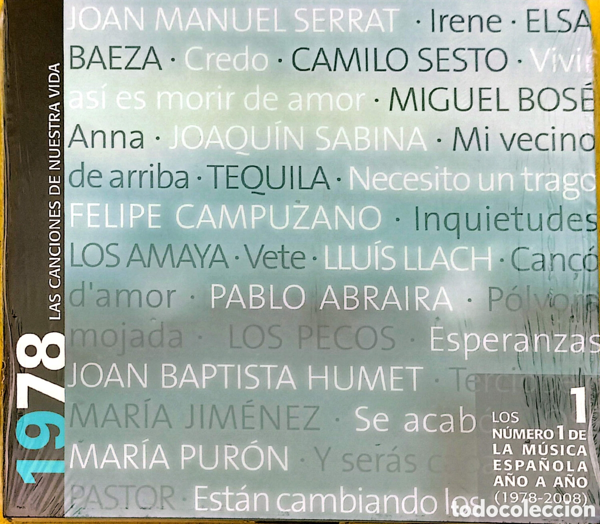 CDs de m&uacute;sica: CD Los N&uacute;mero 1 De La M&uacute;sica Espa&ntilde;ola 1978