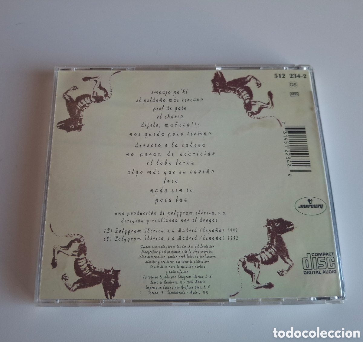 CDs de m&uacute;sica: CD TXARRENA, EL DROGAS (BARRICADA) - Foto 2