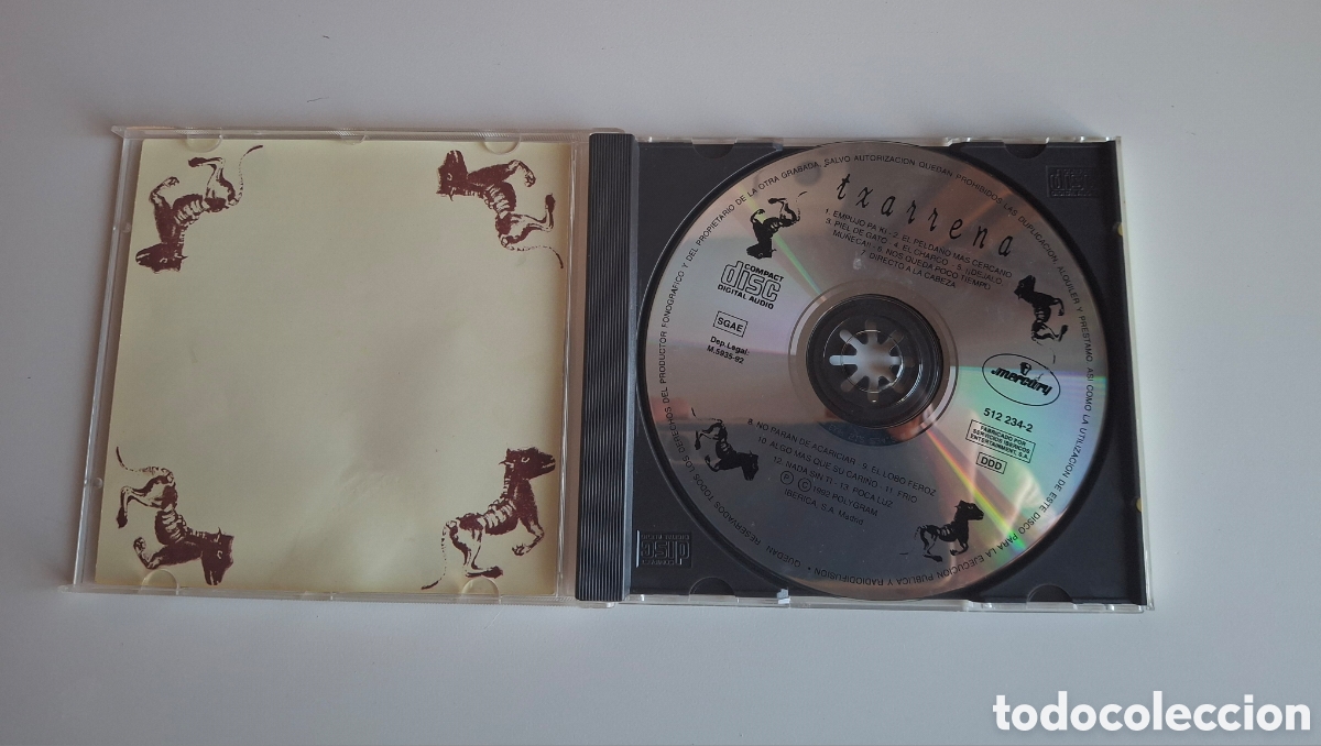 CDs de m&uacute;sica: CD TXARRENA, EL DROGAS (BARRICADA) - Foto 3